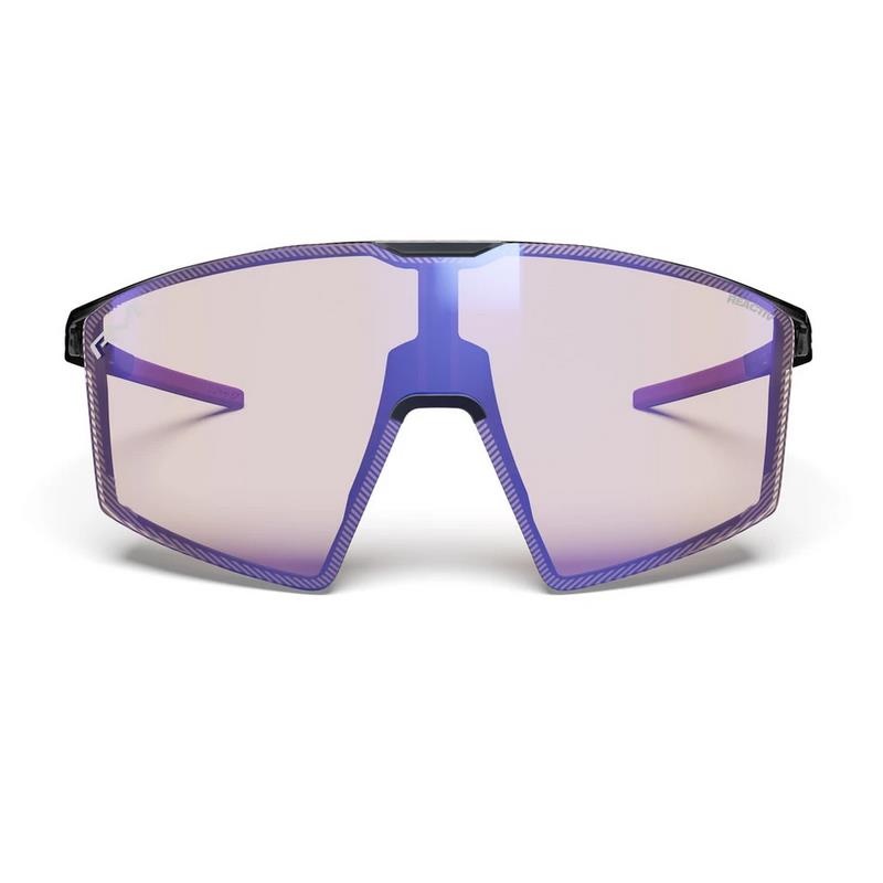 Edge Remy Metailler Glasses Black Translucent/Purple Photochromic Lens Reactiv 1-3 HC Series E FP0
